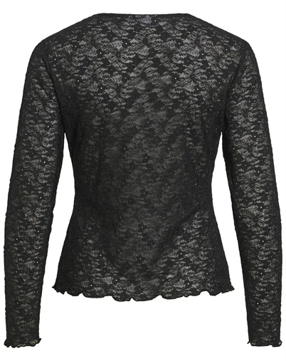 Vila - VIFay O-Neck Top - Black Beauty